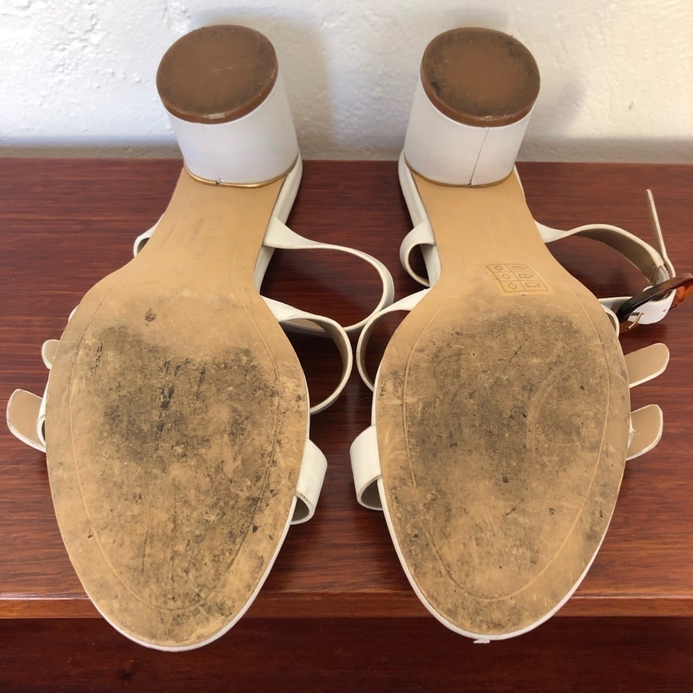 𝅺andrew Marc New York Heidi White Slip On Sandals - Picture 7 of 7